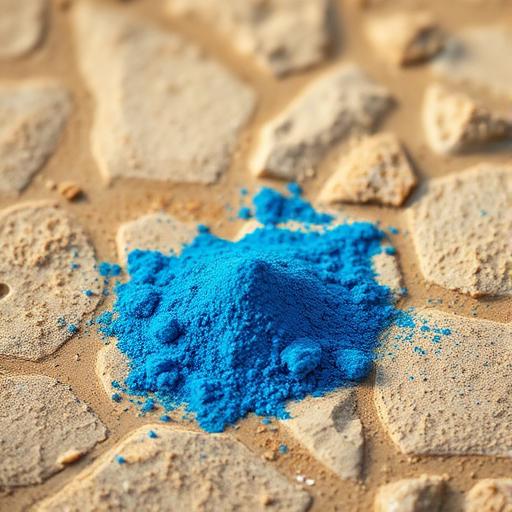 Electric blue spirulina powder